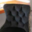 Velours pivotant noir moderne Jarrod