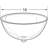 Azar Displays Acrylic Bowl Display