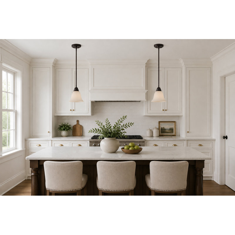1 - Light Oil Rubbed Bronze Single Pendant