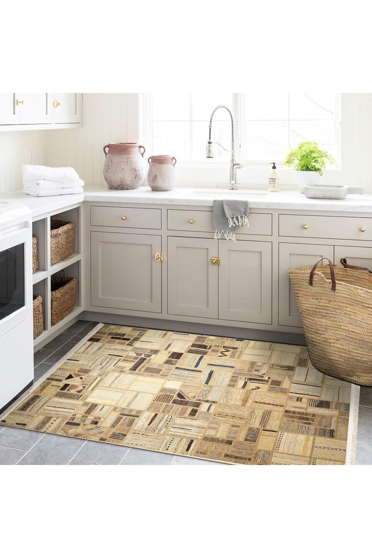Hokku Designs Northern Collection Multicolor Shapes Patterned Woven ...