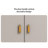 94.49" White+Orange Rectangular Solid Wood TV Stands-108511035