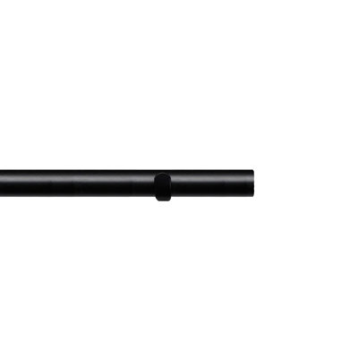 Racelyn Matte Black 2.8cm Single Curtain Pole