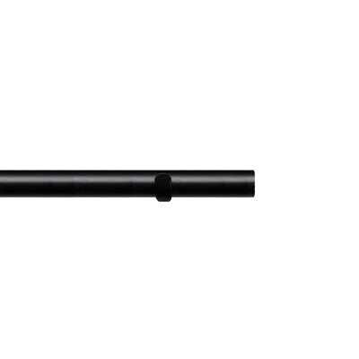 Racelyn Matte Black Single Curtain Pole 2.8 cm