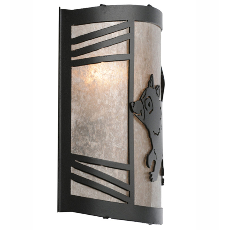 Raccoon On The Loose 1 - Light Flush Mounted Sconce