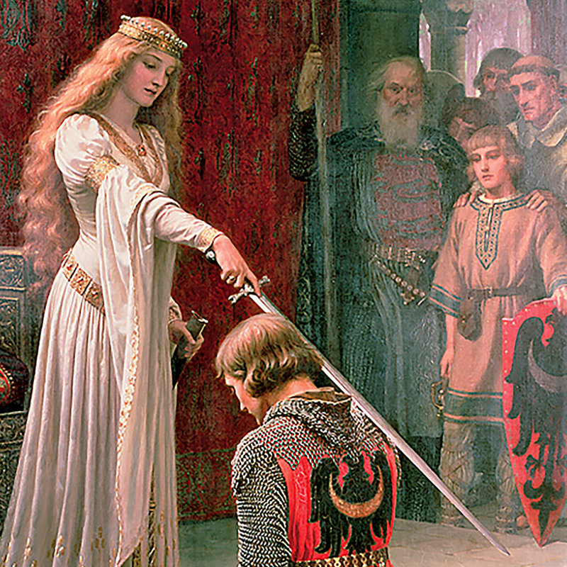 «The Accolade, 1901», reproduction sur toile encadrée, H 22,25 po x l 16,25 po x P 1,875 po