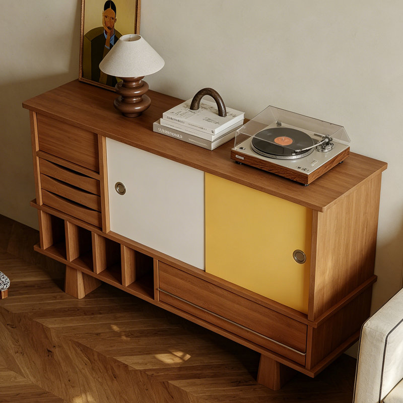 Buffet style rétro français, Brown/Yellow