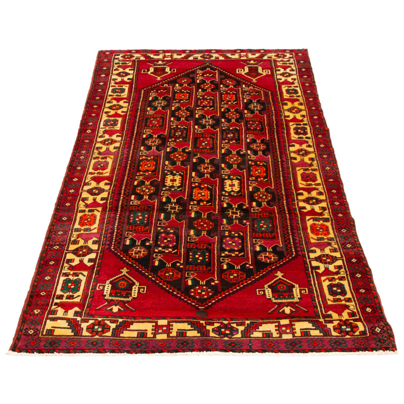 Tapis rouge foncé Croci Anatolian 5 pi 4 po x 9 pi 10 po