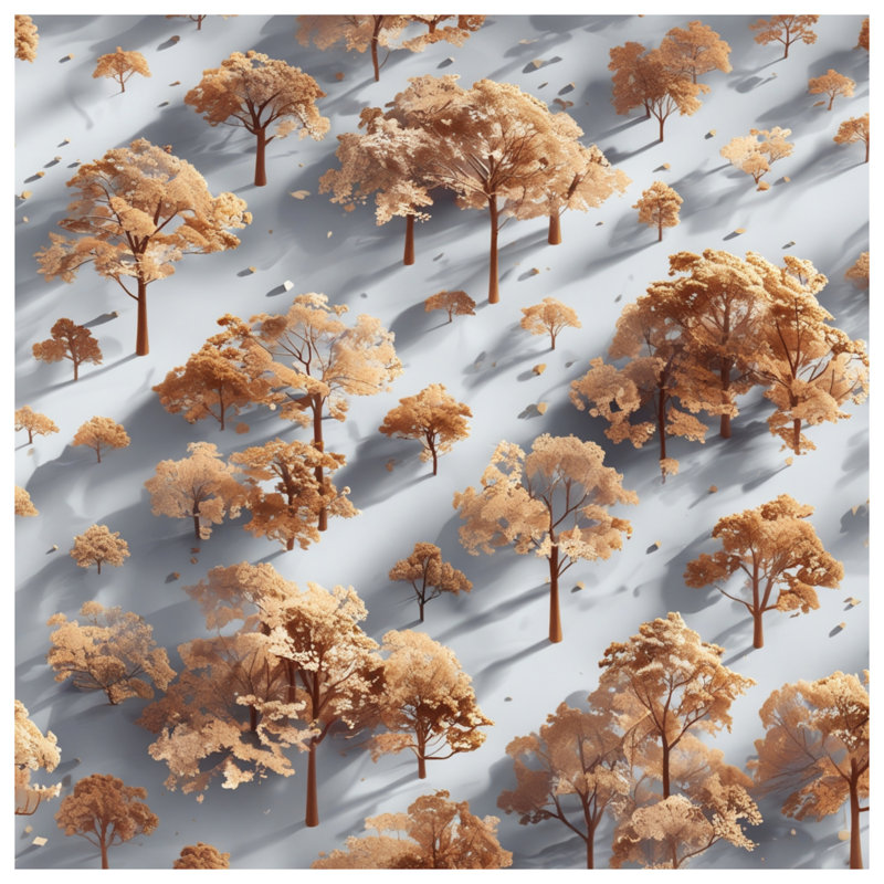Coussins décoratifs Autumn Forest Landscape, 18 x 18 pouces
