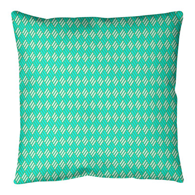 Coussin décoratif en losanges à rayures elizabeth katelyn