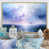 Toile naturelle avec cadre flottant