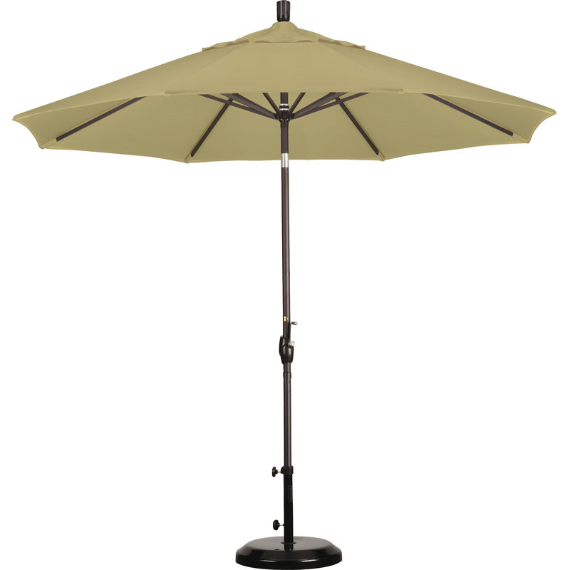 Parasol de marché 9 pi Ayomipo, Toile laiton Sunbrella®