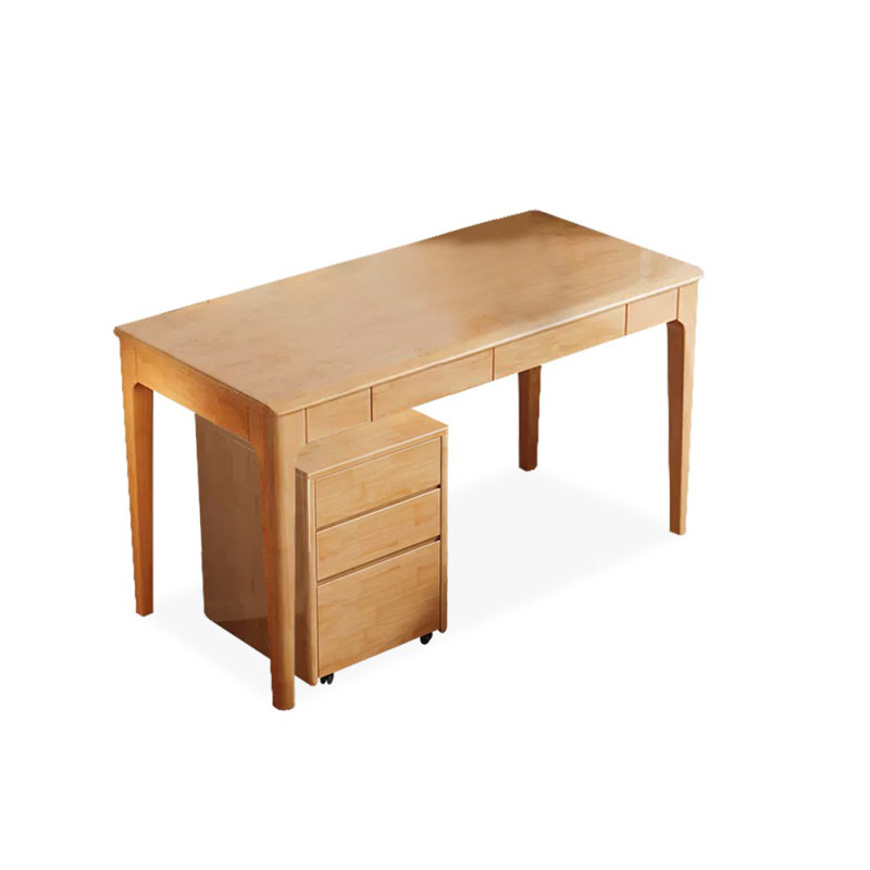 Bureaux rectangulaires en bois massif, Burlywood, H 29,53 po x l 47,24 po x P 23,62 po