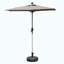 Parasol de patio rectangulaire avec fonction de levage et d'inclinaison à manivelle (base non incluse)-16998110-29044700