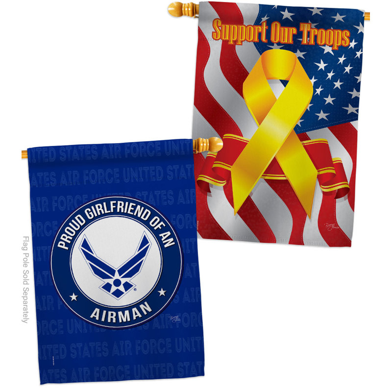 Double Sided 40'' H x 28'' W Polyester House Flag