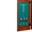 Dartboard Cabinet Set with Scoreboard & Dart Storage,Standard Size-128847789