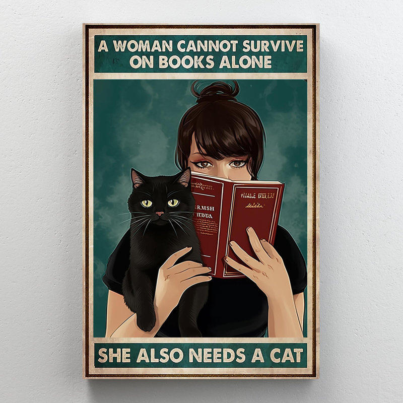 Elle a aussi besoin d'un chat 1 - 1 pièce rectangulaire, H 20 po x l 16 po x P 1,25 po