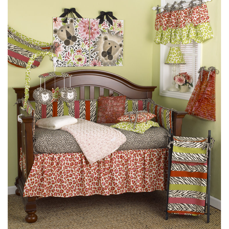 Here Kitty Kitty Cotton Animal Print Tailored Window Valance