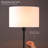 Kelisia 55" Drum Shade Standing Lamp LED Floor Lamp. Pull Chain Switch, E26 Socket, Modern Minimalist Design, Simple Floor Lamp for Living Room, Bedroom, Office,-47706911