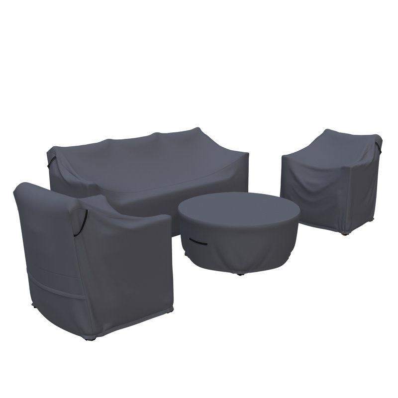 Keaton 4pc Outdoor Conversation Set Furniture Cover