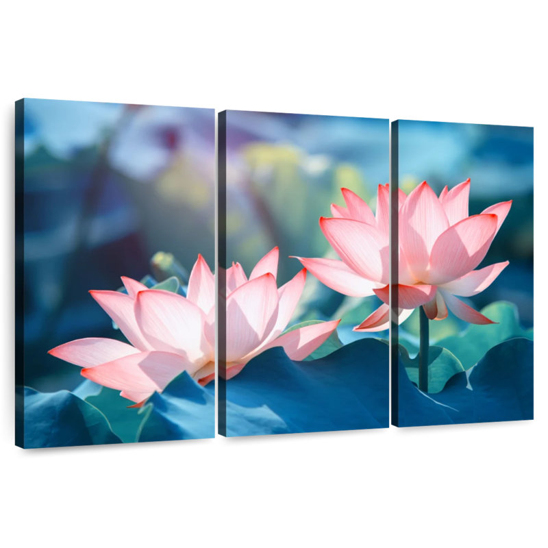 Fleurs de lotus Harnek, H 24 po x l 38 po