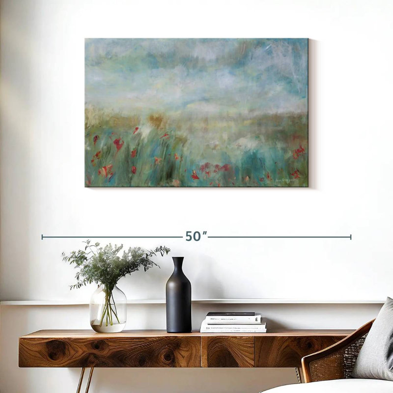 Abstrait de jardin sauvage Avery, H 24 po x l 36 po