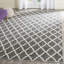 Tapis géométrique en coton tissé à la main Lockbourne-1089395274