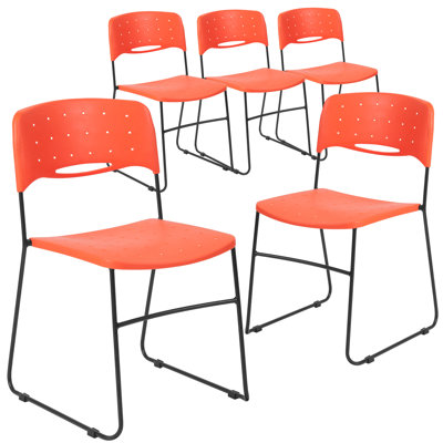 Ensemble de chaises empilables sans bras Laduke