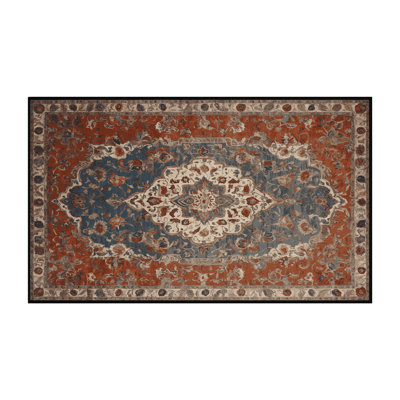 Tapis brun lavable à la machine