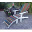 Recycled Boats Adirondack Chair with Footstool