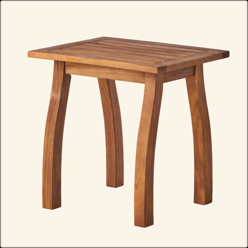 Charmante table d'appoint d'extérieur pour des moments de détente sur la terrasse et des cours élégantes.