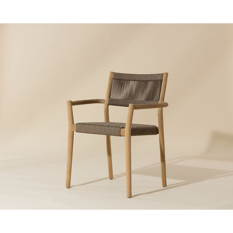 Outdoor Dining Armchair, Natural