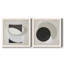 Moderniste Neutre III, ensemble de 2 reproductions d'art sur toile encadrées-1143163463-1143163462
