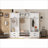  4-in-1 Detachable Snow White Hall Tree, Multi-Functional Coat Rack with Storage Drawers, Cabinet and Shoe Bench for Entryway-2126190554