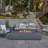 Aegean Powder-Coated Steel Outdoor Fire Pit Table-49261907-88317294