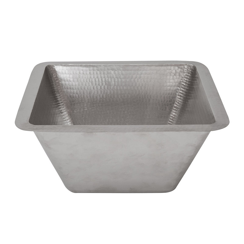 Premier Copper Products BSP5_LSQ15EN-P Bathroom Sink And Drain Package