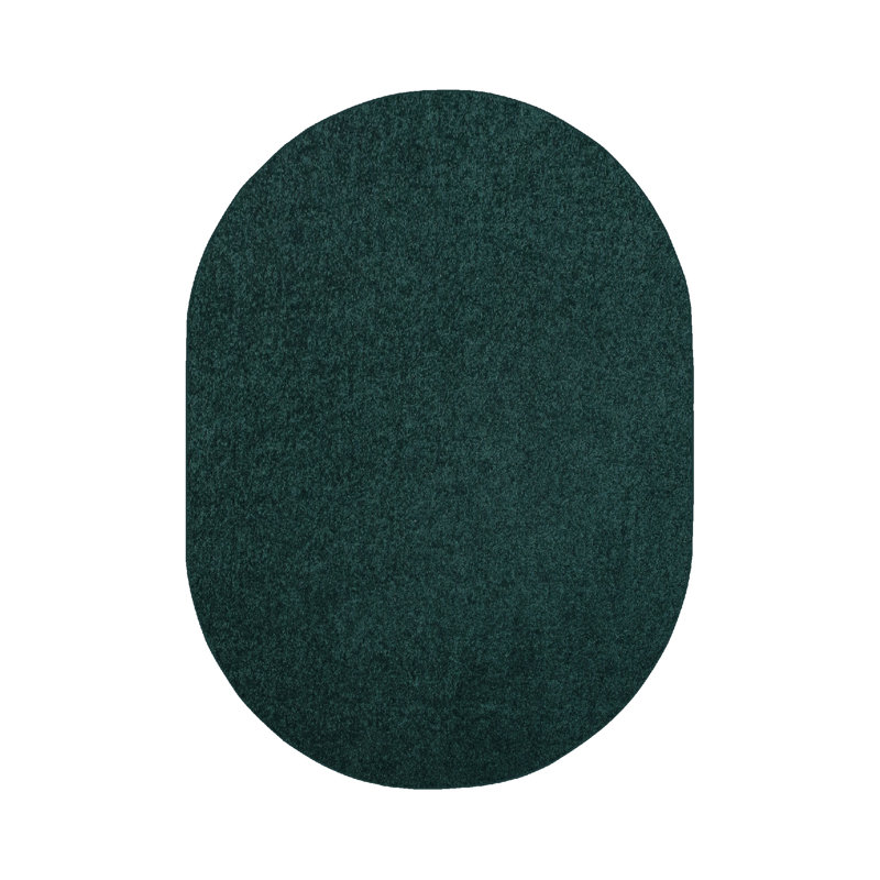 Modern Plush Pet and Kids Friendly Solid Color Forest Green Area Rugs, Stain & Fade Resistance, Perfect for Living Room, Dining Room, Bedroom, Playroom and Kidsroom, Event, Wedding, Amberlea Binded Rug