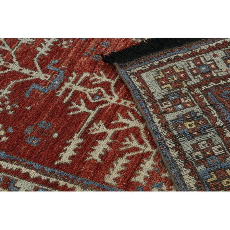 Burano Hand Knotted Wool Geometric Area Rug, Rectangle 10' x 14'