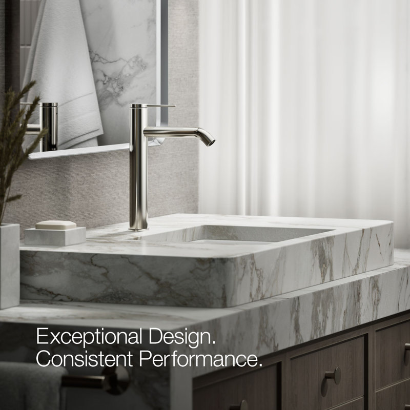 Components Single-Handle Bathroom Sink Faucet, Vibrant Polished Nickel