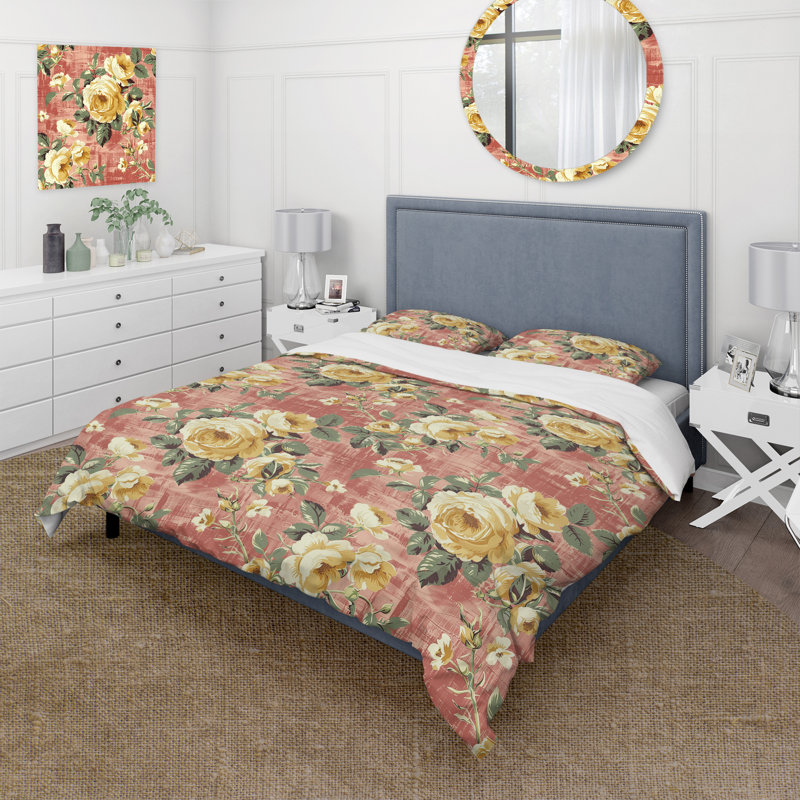 Ensemble de housse de couette Farmhouse, Housse de couette très grand + 2 taies décorativ