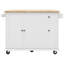 Kitchen Island With Drop Leaf(No Include Stool)-379701687