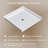 38"Wx38"D ADA Handicapped Acrylic Barrier Free Shower Base Square Glossy White With Center Drain
