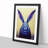 Rabbit Hydrodipped - Single Picture Frame Print-618046715-618046714