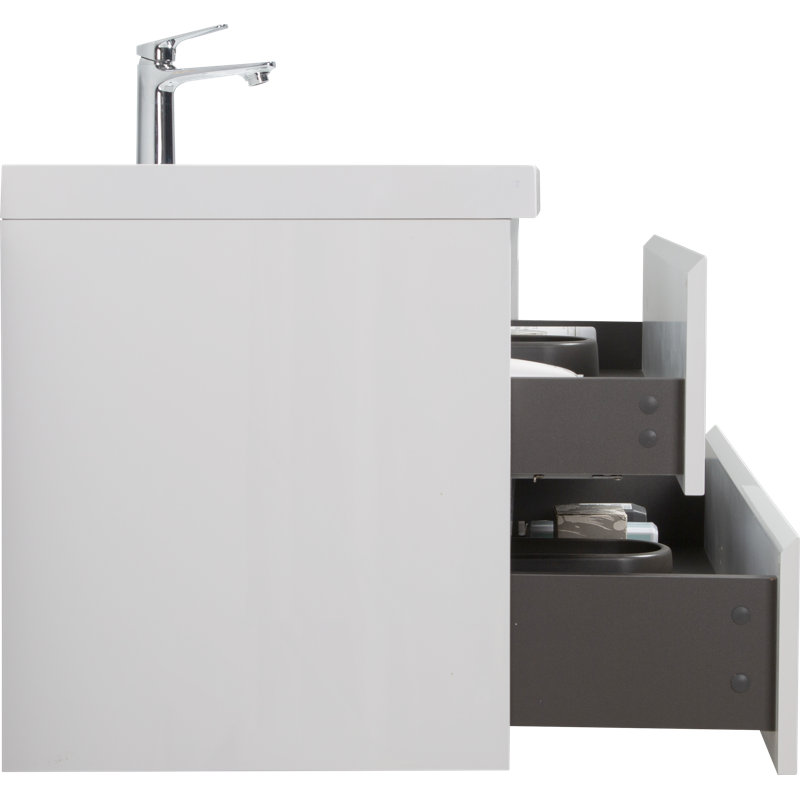 Meuble-lavabo flottant avec lavabo Bradley