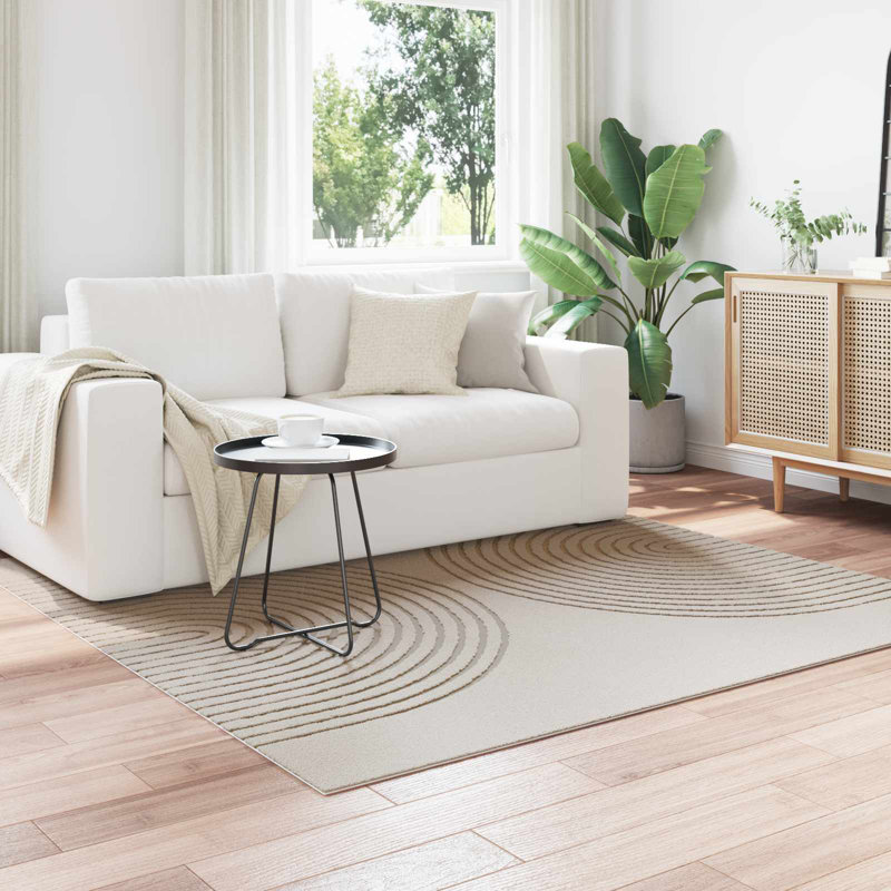Modern Indoor Rug, Cream, Square 200 cm