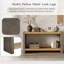 Vintage Industrial Console Table, With Dovetail Joinery And Distressed Wood Veneer Finish