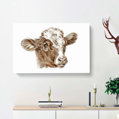 Cow Calf by Jean Bernard - Wrapped Canvas