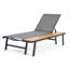 Chaise longue avec table d'appoint en bois, 1 pièce-795036418