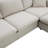 Comfortable Polyester Sectional Sofa with Movable Ottoman and Sturdy Frame-1121170613