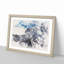 White Wolf with a Mountain Landscape - Picture Frame Painting Print-56842612-56842613