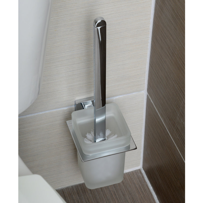 Porte-brosse de toilette mural en métal 15,01 po